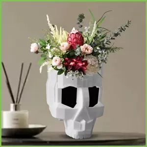 Nồi Đầu Lâu Cho Cây Halloween Ban Công Nồi Sáng Tạo Đầu Lâu Trang Trí Cây Ma Quái Cho Máy Tính Để Bàn Gia Đình Giá Sách gelhvn