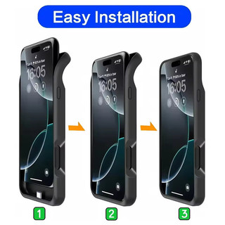 JLK Powerbank Cover Cho iPhone 17 16 Pro Max 17Air 16 Plus 16e 17e 15 14 13 12 11 SE 2022 7 / 8 Vỏ Pin Ngoài Sạc Di Động Power Bank Case