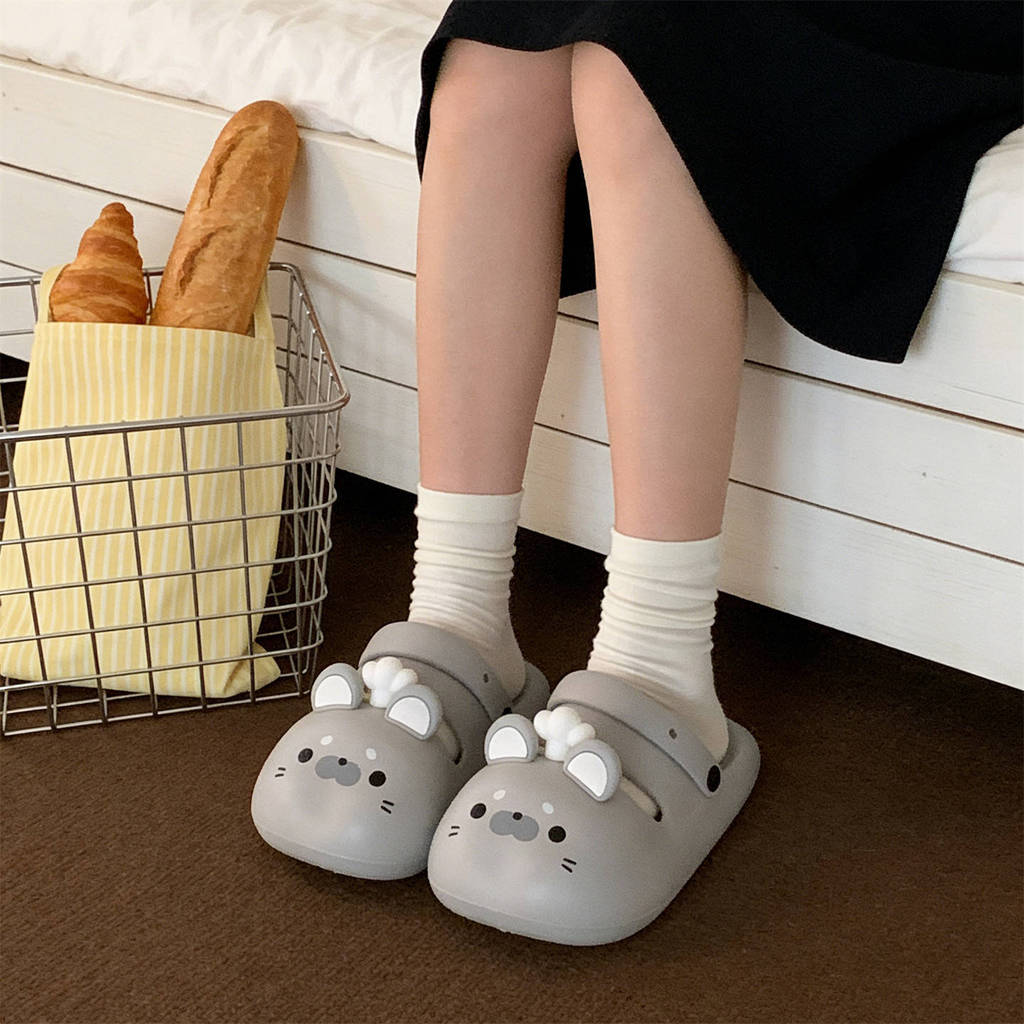 XIXITIAO Dép Mary Jane Nữ Mùa Hè Đi Biển Kỳ Nghỉ Ngoài Trời Giải Trí Đế Dày Sư Tử Biển