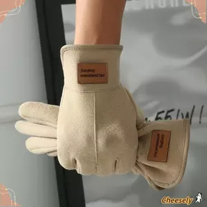 Găng tay Cheesely màn hình cảm ứng, phù hợp lái xe và mùa đông, unisex