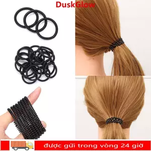 DUSKGLOW Giá đỡ đuôi ngựa cao su mỏng - 20 chiếc dành cho nữ