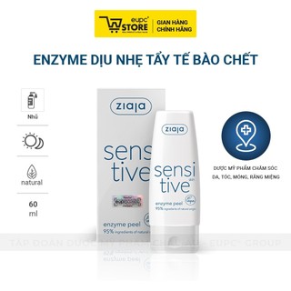 Combo Enzyme Dịu Nhẹ Tẩy Tế Bào Chết Ziaja Sensitive 60ml & Tẩy Tế Bào Chết Hạt Siêu Nhỏ Ziaja Natural Care 70ml