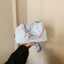 Phong Cách Hàn Quốc ins Màu Sắc Tương Phản Thời Trang Túi Vải Nylon Túi Messenger Túi Xô Ánh Sáng Phù Hợp Với Túi Đeo Vai Dopamine Túi Nữ