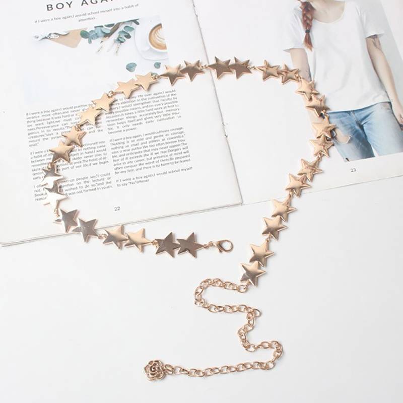 PFX Thắt lưng tua rua kim loại hình ngôi sao pentagram - Trang sức cơ thể