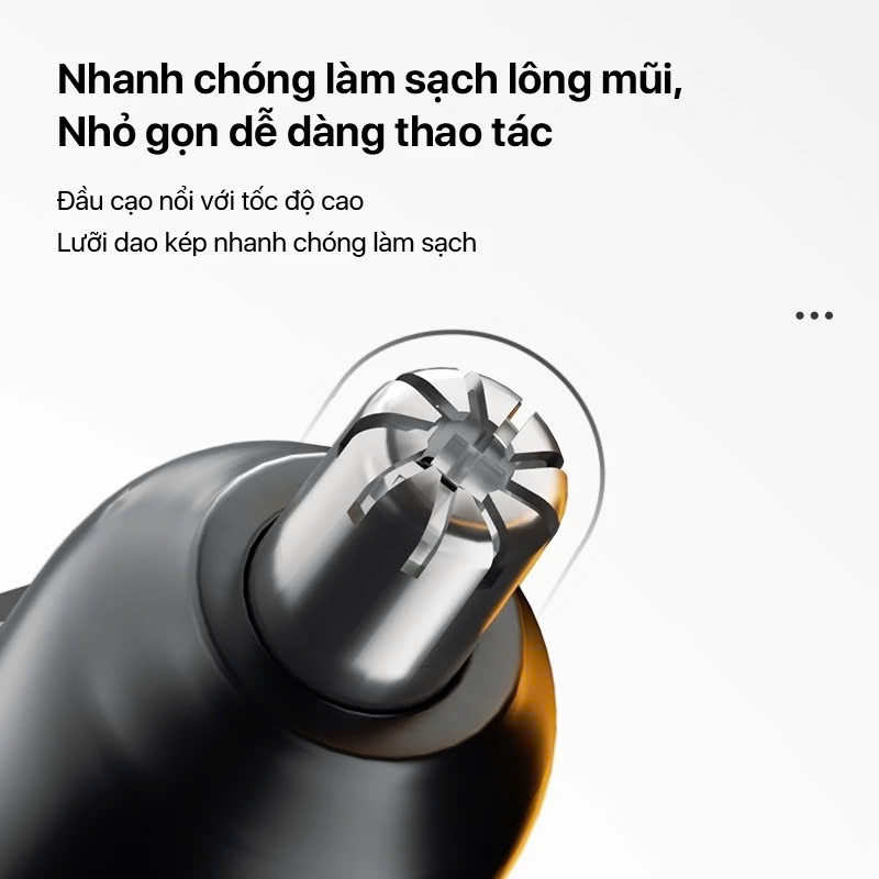 Máy Cắt Tỉa Lông Mũi Enchen EN005 | Đầu tỉa xoay 360, Không gây xước da, Tỉa Lông Mũi và Tai