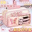 Trường Bắt Đầu 8 Lớp Lật Hộp Đựng Bút Chì Trong Suốt Cô Gái Bướm Series Dung Tích Lớn Giá Trị Cao Hộp Đựng Văn Phòng Phẩm04160416