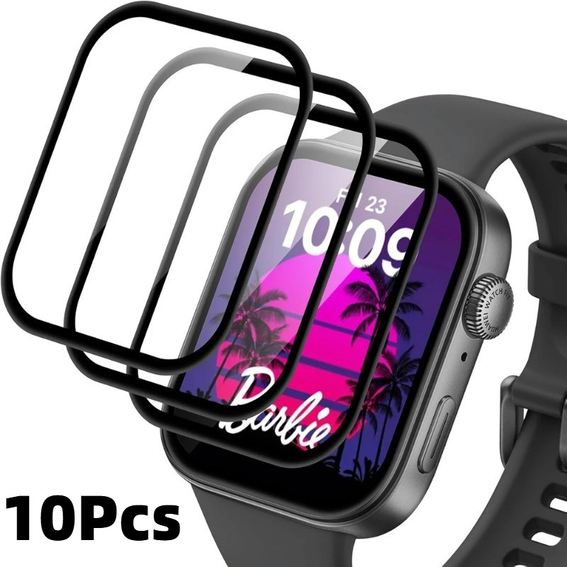2-10 Chiếc Bảo Vệ Màn Hình Cho Huawei Watch Fit 4 3 2 Pro Mới Mini Thanh Lịch D HD Trong Suốt Kính Cường Lực Cho Huawei Watch Buds 5 4 3 Pro 46mm 42mm Cong Đen Edge Kính Phim
