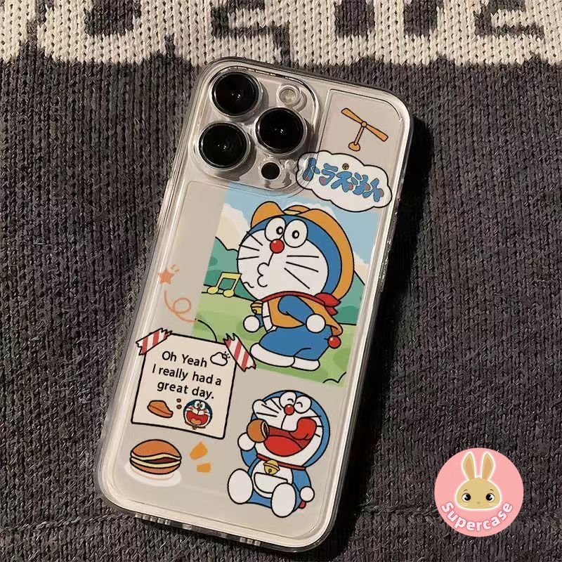 Ốp Điện Thoại Doremon Dễ Thương Cho Redmi Note 15 14 13 Pro Plus 12 Turbo 11 Pro Plus 11E 11 SE 11T Pro Plus 11S 4G 5G Vỏ Hoạt Hình Dorayaki Cowboy Ốp Lưng Mềm