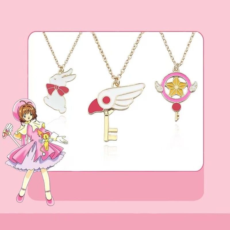 Phụ kiện ngoại vi Anime Đa dạng Sakura Bird Head Seal Key Vòng cổ Phụ kiện