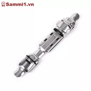 Cần câu thép không gỉ có bánh xe và kẹp cuộn tiện lợi cho sàn nhà