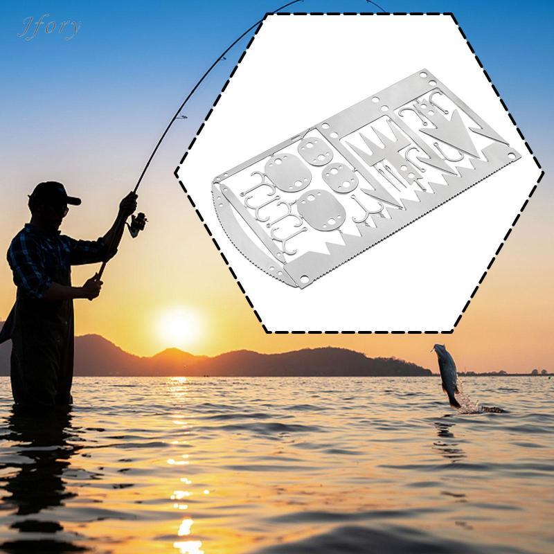 Thẻ đa năng sinh tồn bằng thép không gỉ cho hoạt động câu cá và đi bộ đường dài