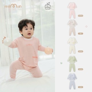 La pomme AW2025 Bộ dài tay La Pomme ngày vui nhộn T12.3 cho bé