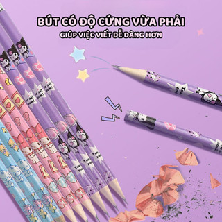 Bút chì cho bé lớp 1, Hộp 30 cây gỗ 2B kèm tẩy tiện dụng, sản phẩm cao cấp, dễ gọt và viết rõ nét trên giấy
