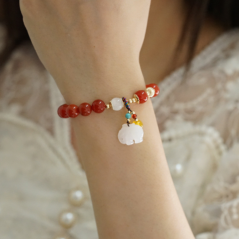 Vòng tay mã não đỏ miền Nam mới dành cho nữ