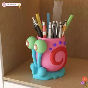 Giá đỡ bút BEABOUT, Giá đỡ cọ trang điểm dung tích lớn Ốc, Hộp đựng bút di động ngộ nghĩnh Học sinh