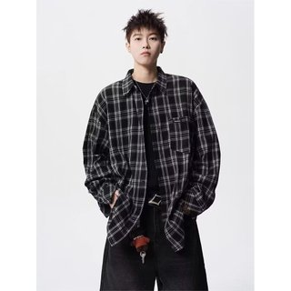Áo sơ mi nam dài tay ESEA, thiết kế kẻ sọc cổ điển kiểu Mỹ, phong cách Unisex chất lượng cao