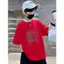 baju kanak-kanak cotton, Trẻ Em 1-13 tuổi, unisex, in hình, rộng vừa vặn, Áo Thun cổ tròn