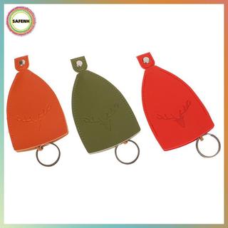 AN TOÀNNH 1 Giáng Sinh Nai Sừng Tấm Hộp Chìa Khóa Dễ Thương Kéo Ra Ví Chìa Khóa Da Loại Kéo Túi Chìa Khóa Cho Chìa Khóa Da Móc Khóa VN