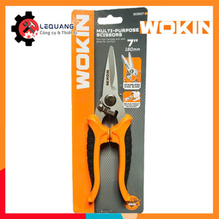 Kéo cắt đa năng, cắt nẹp điện ,chữ V, thạch cao, Xương nhôm, ống đồng 7inch 303507  WOKIN, Thép Sk5 siêu sắc