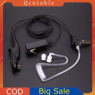 Bảo vệ bức xạ âm thanh Tai nghe chống bức xạ Ống khí Tai nghe rảnh tay có micrô Điều khiển âm lượng Móc tai