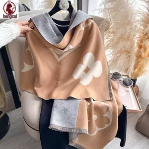 Khăn choàng Jacquard hai mặt dành cho nữ - Dày dặn và thời trang