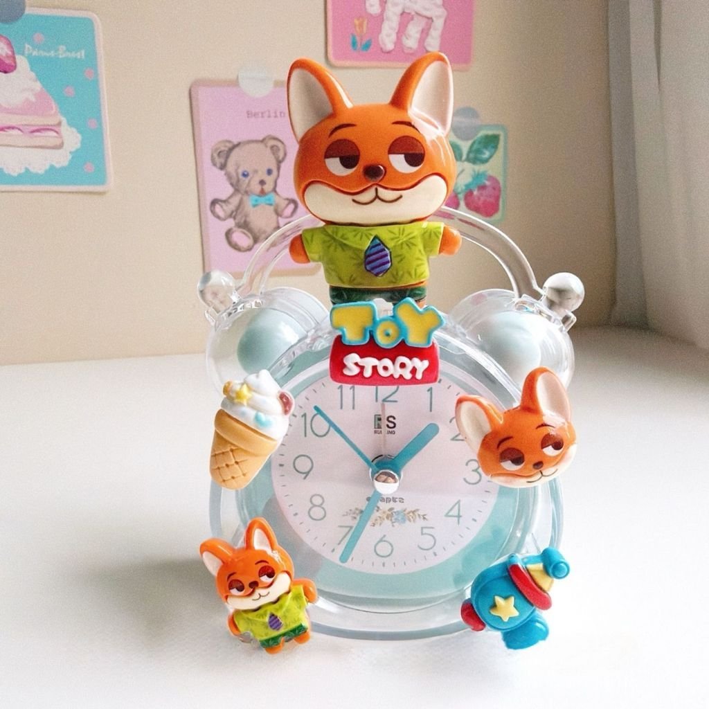 Zootopia Phim Hàng Hóa Nick Wilde Judy Hopps Đồng Hồ Báo Thức Học Sinh ChildrenS Hoạt Hình Đồng Hồ Phòng Ngủ Máy Tính Để Bàn Mới Đồng Hồ Hiển Thị Quà Tặng Sinh Nhật