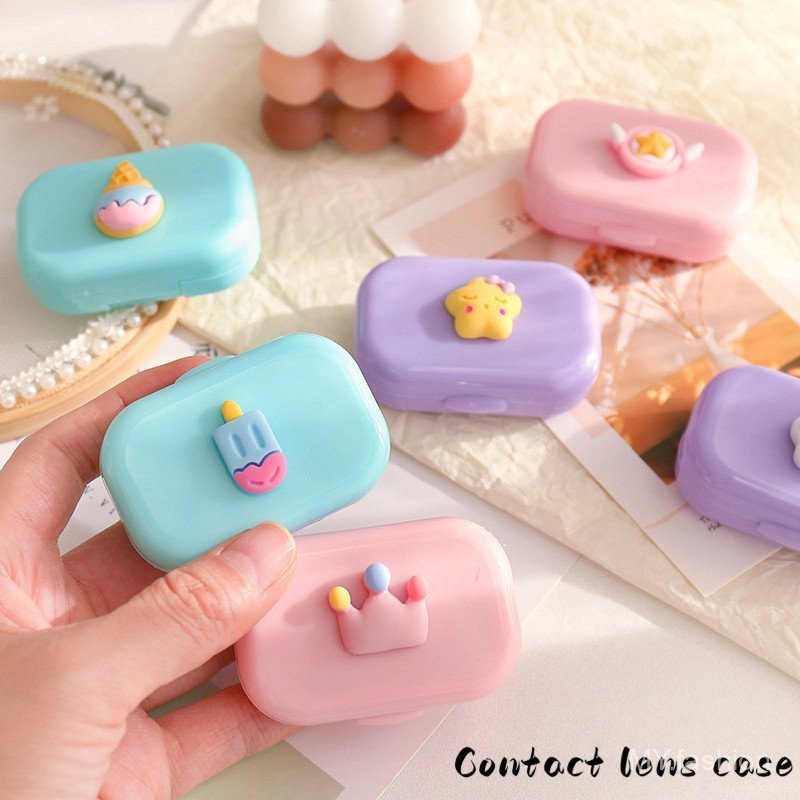 Hộp đựng kính áp tròng di động - Chăm sóc mini tiện lợi cho học sinh và du lịch