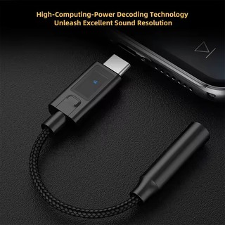 KZ AM02 TYPE-C TO 3.5 Tích Hợp Chức Năng Điều Chỉnh Âm Thanh Cấp Chuyên Nghiệp Và Bộ Khuếch Đại Tai Nghe Giải Mã Kỹ Thuật Số Di Động