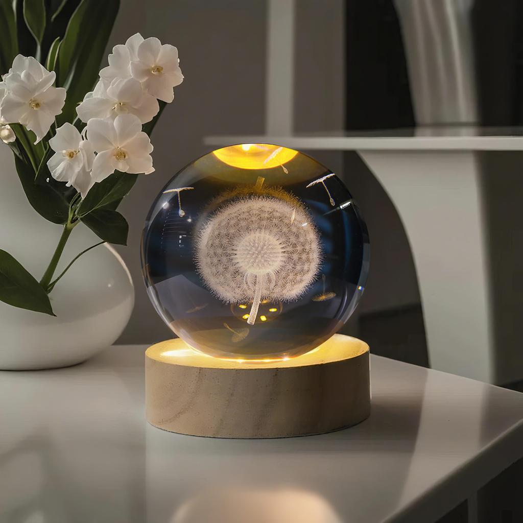 Quả cầu pha lê khắc 3D hình cá voi và cá heo đại dương cao cấp, đèn ngủ, quà tặng sinh nhật sáng tạo và quà lưu niệm. Đè