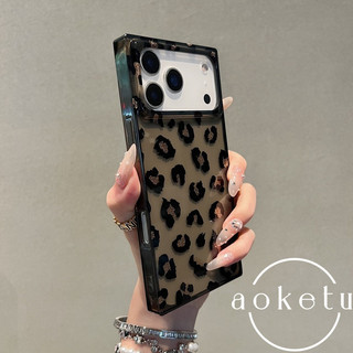 Sọc ca rô in hình con báo vuông màu vàng vuông nguyên bản phù hợp cho vỏ điện thoại Apple 17 ProMax iPhone 16 / 15 / 14 / 13 góc phải bao gồm tất cả các trường hợp cứng chống rơi