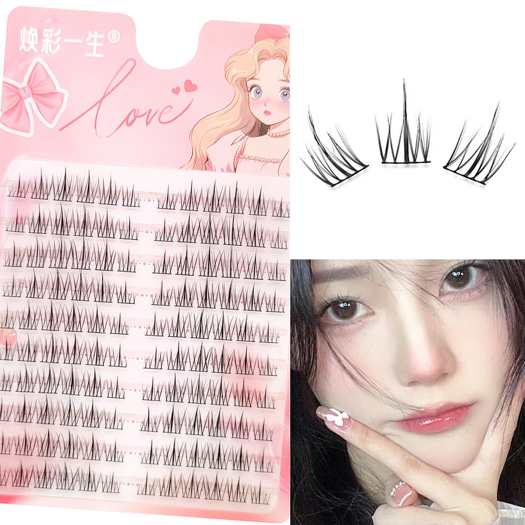 Dây mỏng tự nhiên Lash nối dài mi trái & phải có thể tái sử dụng thích hợp để trang điểm tại nhà