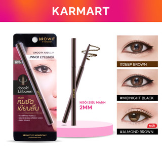 Kẻ Viền Mắt Trong Browit Chống Nước, Chì Kẻ Mắt Dạng Sáp Sắc Nét Smooth And Slim Inner Eyeliner 0.1g