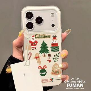 Giáng Sinh Mới Màu Trắng Ốp lưng iQOO Z10 Z10X Z9 Turbo Pro Plus Z9X Z9S Z8 Z8X Z7 Z7i Z7X Z6 Lite Z5X Z5 Z3 Z1 5G 4G Dễ Thương Nai Sừng Tấm Ốp Lưng Cặp Đôi Chống Sốc Lỗ Lớn