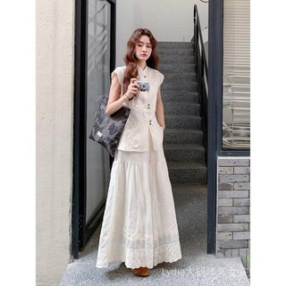 [Khuyến mãi 10%] Bộ đồ sườn xám Jacquard plus size phong cách Trung Quốc, thêu họa tiết đẹp mắt, phù hợp mùa hè