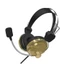 Gaming Headsets With Microphones For Laptop PC 3.5mm Cord Earphones Black White Blue