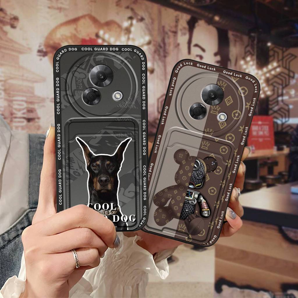 Ốp Lưng Meizu Lucky08 Silicone TPU Mềm, Họa Tiết Hoạt Hình, Khe Cắm Thẻ, Chống Sốc, Chống Bụi, Chống Thấm Nước, Bền