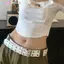 Khung ảnh thời trang nam nữ phong cáchpunk dây xích điều chỉnh, kim loại màu xanh dương cho da jeans