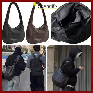 Túi đeo chéo nam SCANDIFY​​, Túi đeo vai dung tích lớn phong cách cổ điển, Phụ kiện thời trang​​ Túi Messenger thông thường nhẹ xếp ly Sử dụng hàng ngày​​