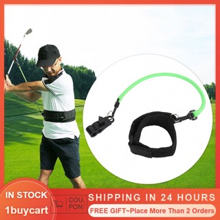 1buycart1 Asixxsix Golf Swing Huấn Luyện Hỗ Trợ Huấn Luyện Tư Thế Chỉnh Sửa Dây Đai Thắt Lưng Dây Cho Thiết Bị Luyện Tập Ngoài Trời (Xanh Lá)