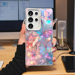 Con bướm màu được trang bị cho SAMSUNG A05 A06 A13 A14 A15 A25 A55 A35 S22 S23 S24 S25 ULTRA laser case IMD xay lỗ lớn