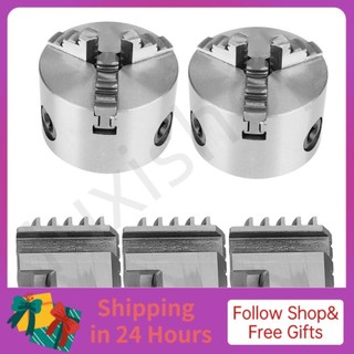 Iuxishop 3Pcs Inside Jaw Chuck Self Centering Metal Lathe Processing Tool