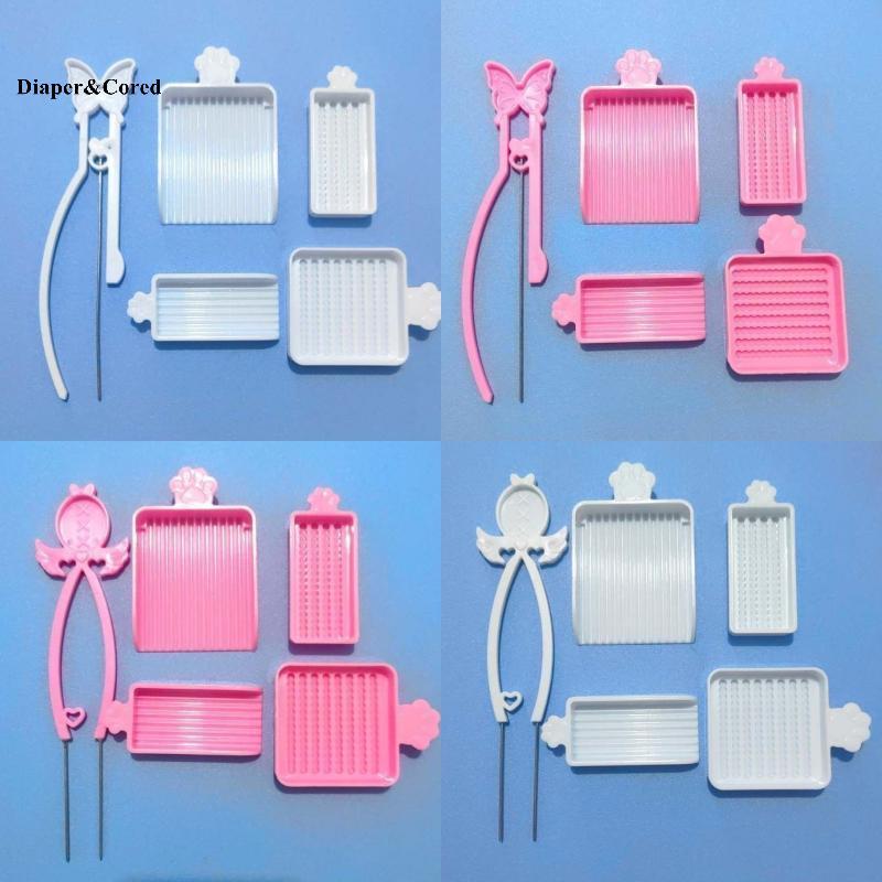 Bộ khay hạt cầu chì DIAPER & CORED DIY 2.6mm, 1 / 3 / 5 Cái Handmade Perler Bead Piing Tool YTH