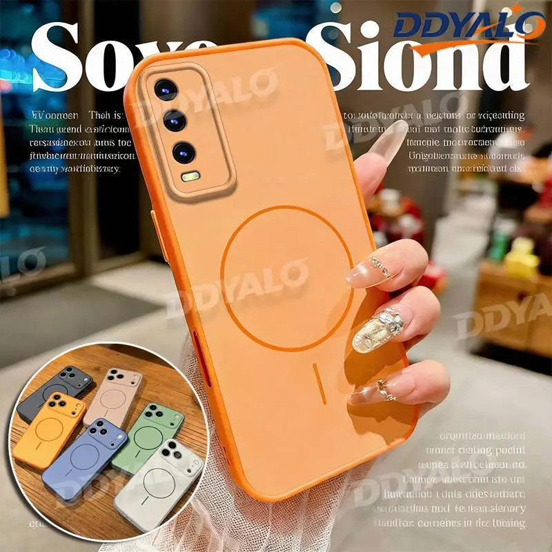 Ốp Khối Màu Cho VIVO Y20 Y20S Y20A Ốp Lưng Cứng Mỏng Và Bảo Vệ Mềm Màu Trơn Chống Sốc XCSS