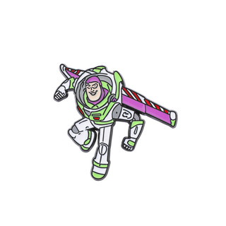 7 Cái / bộ Dễ Thương Sáng Tạo Đồ Chơi Câu Chuyện Kim Loại Huy Hiệu Hoạt Hình Buzz Lightyear Trâm Hợp Kim Men Phụ Kiện
