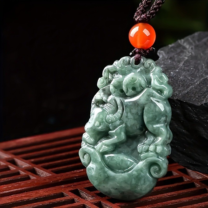 Mặt Dây Chuyền Ngọc Hoàng Đạo Phong Cách Dân Tộc Cổ Điển, Phù Hợp Cho Cả Nam Và Nữ