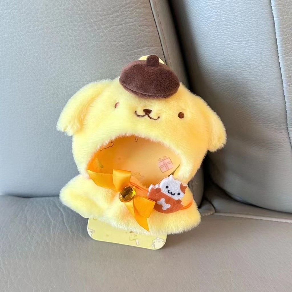 Quần áo lông xù 17cm dễ thương Kuromi Melody Pacha Mũ đội đầu cho chó Nu 10cm Quần áo trẻ em