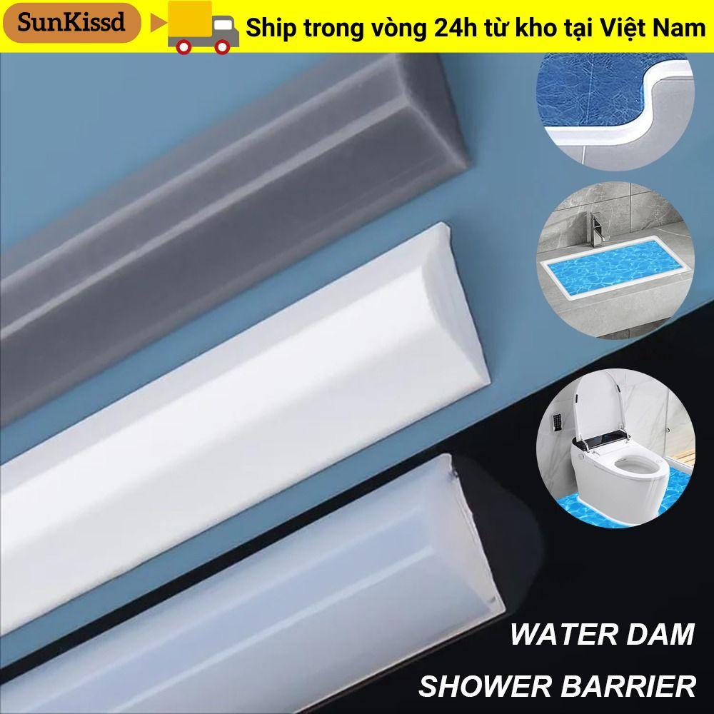 Ngưỡng tắm SUNKISSD, Tấm bảo vệ đập nước bằng silicon trong phòng tắm, Bồn rửa chuyên nghiệp có thể gập lại khô ướt Tách vòi hoa sen rào cản nhà bếp