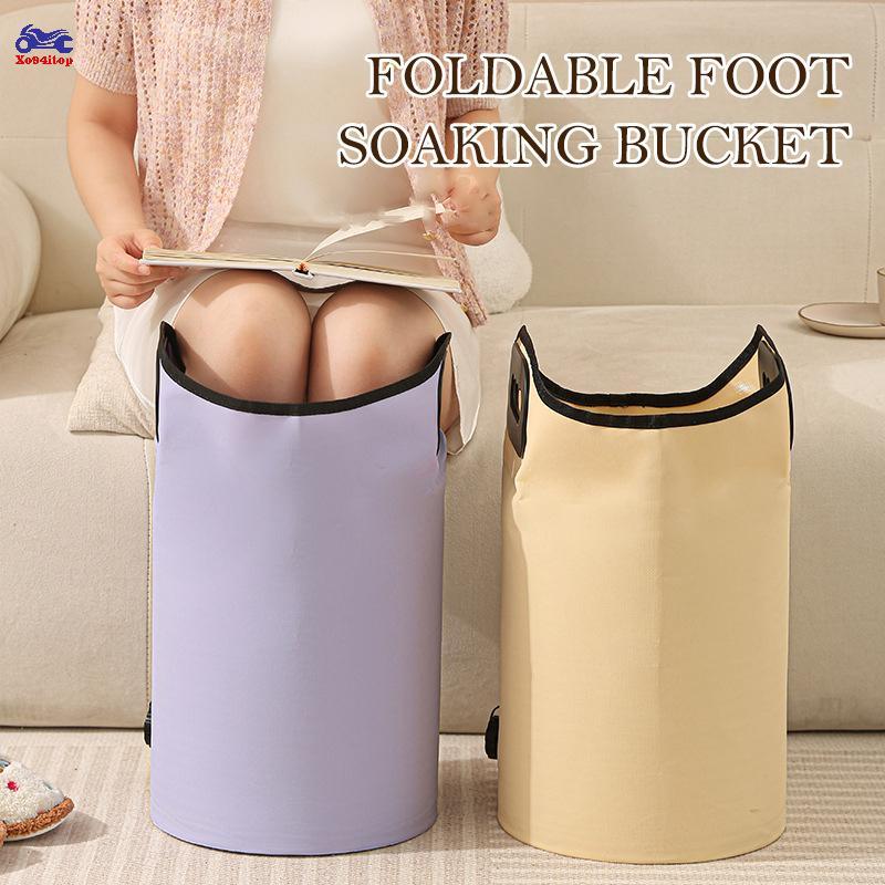 XOITOP Di Động Có Thể Gập Lại Ngâm Sâu Bồn Tắm Chân Buet Cao Có Chức Năng Thoát Nước Cho Spa Gia Đình Thư Giãn Du Lịch Ấm Ngâm Để Chăm Sóc Bàn Chân VN