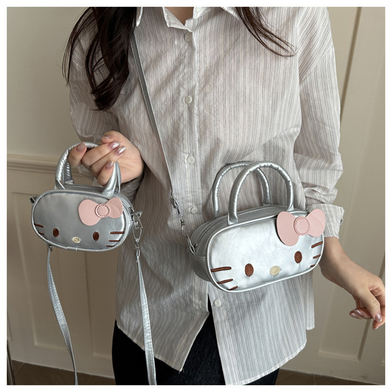 GC2 2026 Túi đeo vai nữ Hello Kitty PU dễ thương Túi xách đi lại đa năng sành điệu CG2