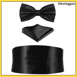 Tuxedo Tie và Cucumberbund Dây Thắt Lưng Cummerbunds Nam Quý Ông Phù Hợp Với Phụ Kiện khxinggao